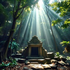 tropical forest in the jungle