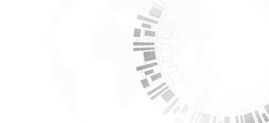 Data Technology electric gear art abstract background.