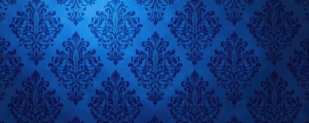 Elegant blue damask fabric texture, luxurious and sophisticated background Perfect for design projects needing a rich, regal feel Ideal for invitations, websites, and more , ornate, background, blue