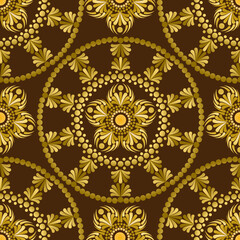 mandala dark brown