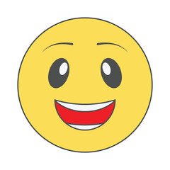 vector illustration of a smiley face