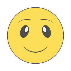vector illustration of a smiley face