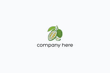 Jackfruit Logo on White Background