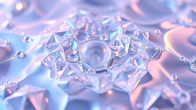 Ultra-high-definition macro shot of iridescent quantum foam forming impossible geometric structures in liquid mercury