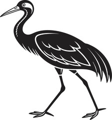 Obraz premium heron silhouette vector