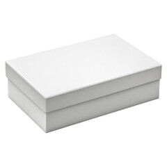 Naklejka premium Elegant Closed White Gift Box for Presentations or Special Occasions