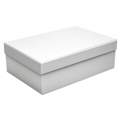 Elegant White Gift Box Closed Presentation for Special Occasions
