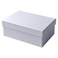 Elegant Closed White Gift Box for Presentation and Storage