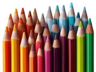 Vibrant Colored Pencils in Various Shades for Artistic Projects
