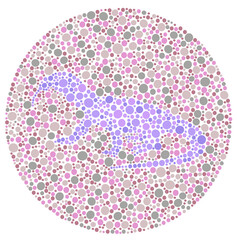 High-Contrast Komodo Dragon Illustration for Colorblind Children