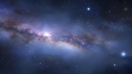 Vast expanse of space filled with stars and nebulas.