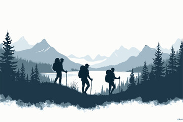 "Adventure Hike Through Mountain Peaks"