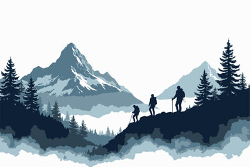 "Adventure Hike Through Mountain Peaks"