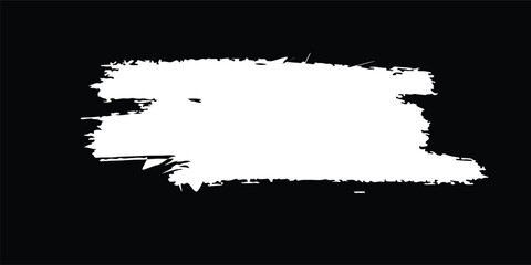 black and white grunge background. Brush strokes vector. Painted rectangles collection. Grunge long text boxes or textured backgrounds set. The images are created without the use of any artificial.