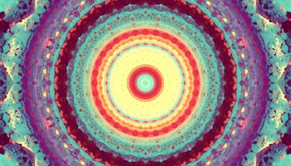 Fototapeta premium Vibrant Concentric Circle Art – Hypnotic Abstract Backgrounds for Modern Design.