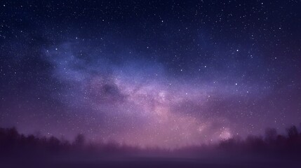 Fototapeta premium A floating mountain ridge above a cosmic cloud sea