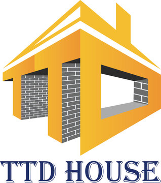 TTD House Modern Building Logo Design