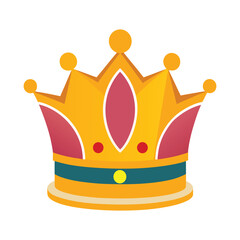 Heraldic Royal Crown Vector Illustration on White Background