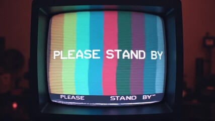 old tv please stand by color bars static - Powered by Adobe