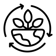 This Sustainable agriculture icon is suitable for Starvation, Humanitarian, and related fields.