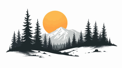 "Serene Forest Sunrise"