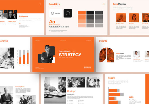 Social Media Marketing Strategy Presentation Slide Template
