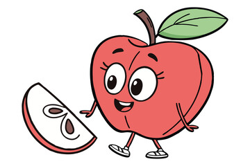 apple cartoon character