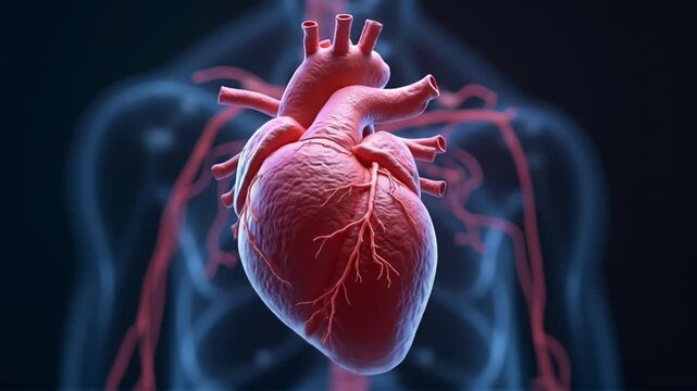 human heart anatomy medical illustration cardiovascular system