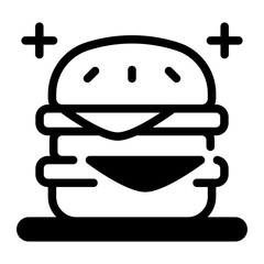 This Burger icon is suitable for Food, World Culinary, etc.
