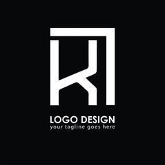 KN KN Logo Design, Creative Minimal Letter KN KN Monogram