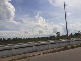 Roadside environment in rural Thailand