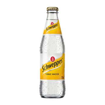 schweppes bottle isolated 