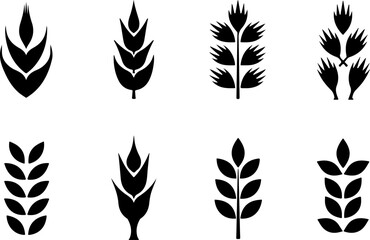 Fototapeta premium “Wheat & Grain Silhouette Vector Bundle”
