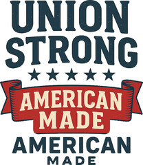 Obraz premium Typography union strong 