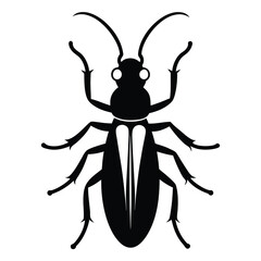 Solid color Palo Verde Beetle animal vector design