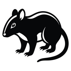 Solid color Palm Rat animal vector design