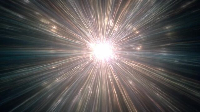 Cosmic Energy Burst: An artistic depiction of a radiant energy burst emanating from a central point, capturing the essence of cosmic power and expansion in a visual symphony.