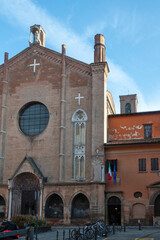 Obraz premium The old town of Bologna, Italy
