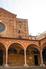 Obraz premium The old town of Bologna, Italy