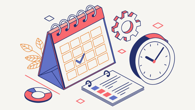 Calendar schedule planning meeting appointment reminder date time management organization tool concept 100 chars