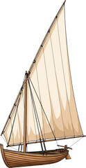 Fototapeta premium Nile Felucca Sailboat
