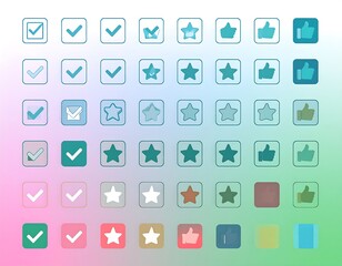 Collection of various social media icons