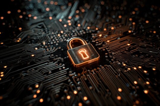 center lock on circuit board - Powered by Adobe