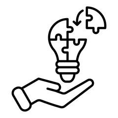 Fototapeta premium Problem Solving Icon