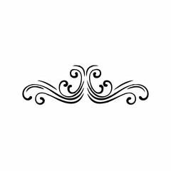 Vintage baroque frame scroll ...