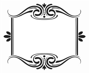 Vintage elegant text border. ...