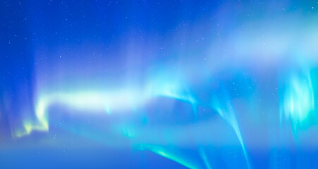 Northern lights or Aurora borealis in the sky - Tromso, Norway