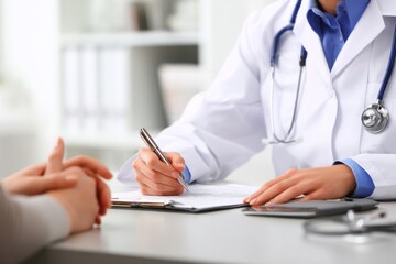 doctor writing prescription