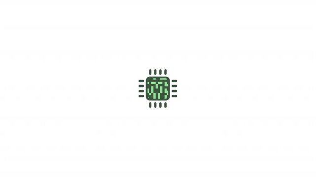 Processor vector icon