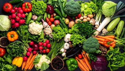 Vibrant array of fresh produce